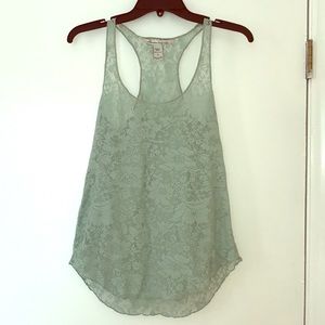 American Rag mint green lace tank top